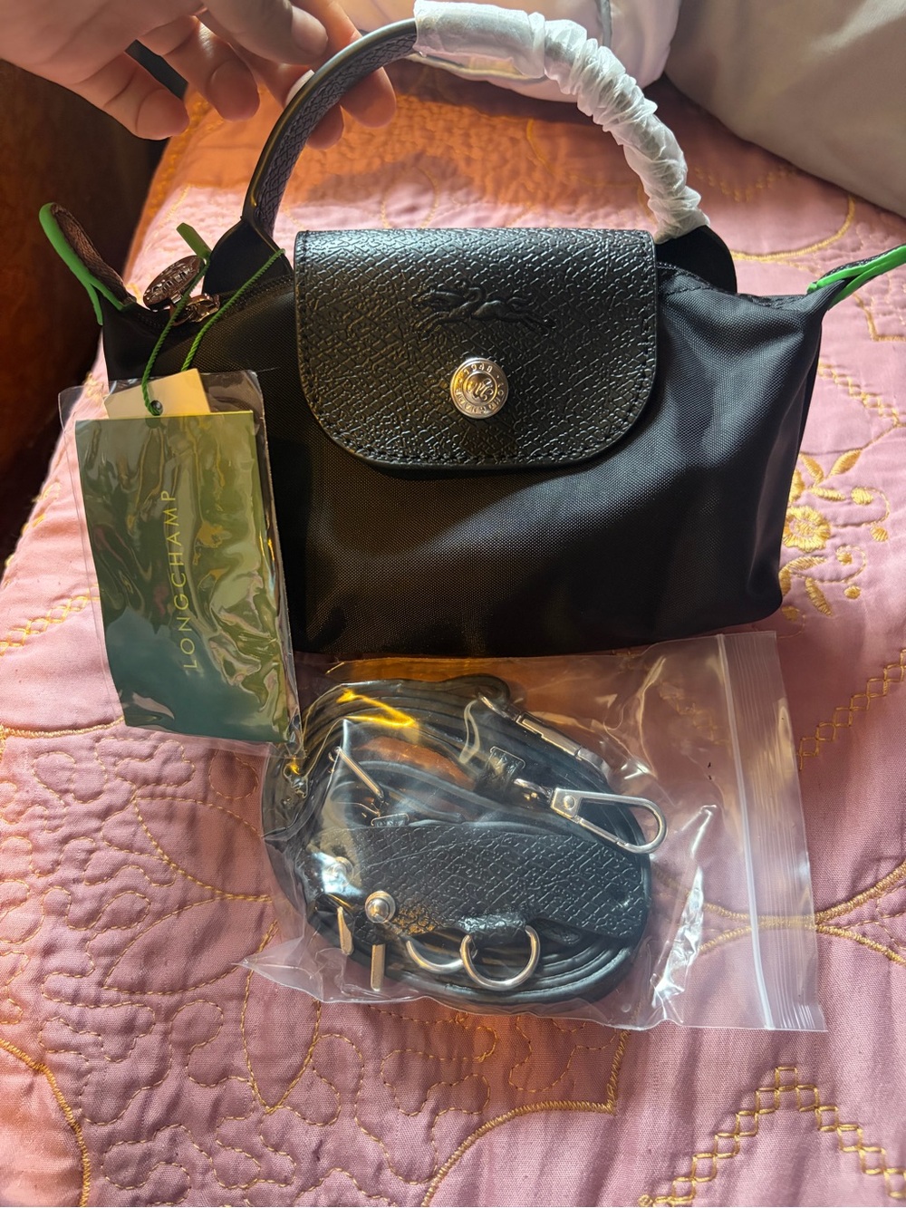 Small Top-Handle Bag in Black